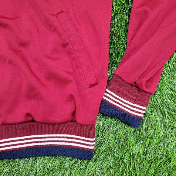Vintage 80s Footlocker Track Jacket Womens Medium 19x24 Red - Picture 11 of 11